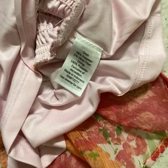 Lost in the 🔥 
NWT LC Floral Smocked Ruffle Tank - Picture 3 of 9